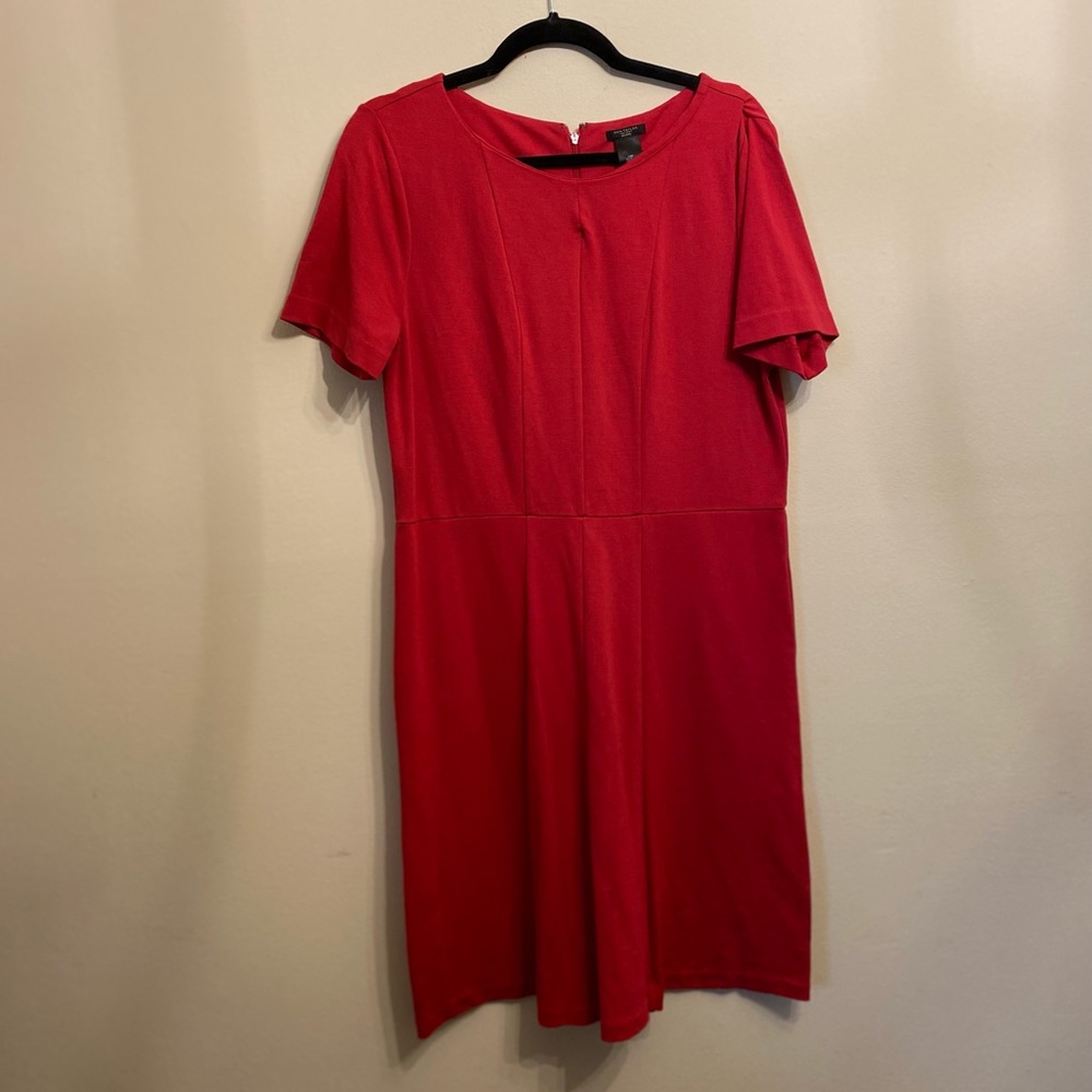 Red Ann Taylor Factory Dress 14P